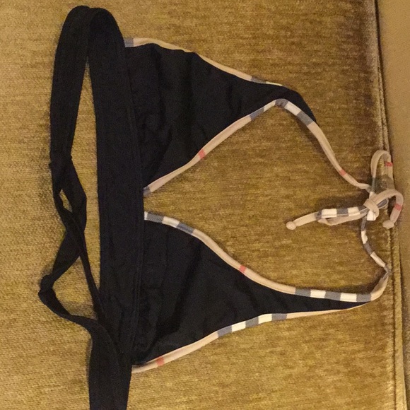 orange burberry bikini